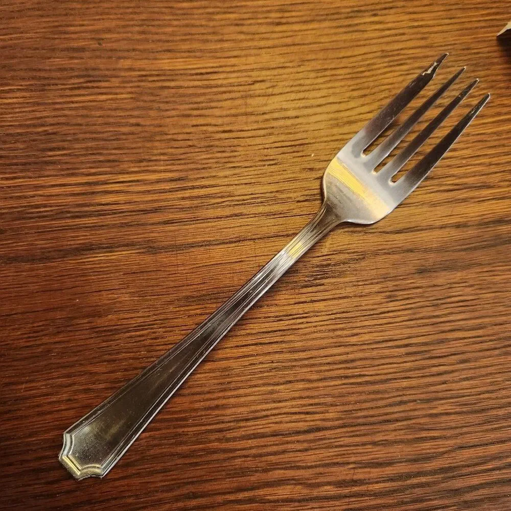 Towle ANNANDALE Set of 4 Salad Forks Satin Stainless Flatware 18-10 Germany 7